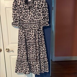 Gretchen Scott Designs Black and White Maxi Dress